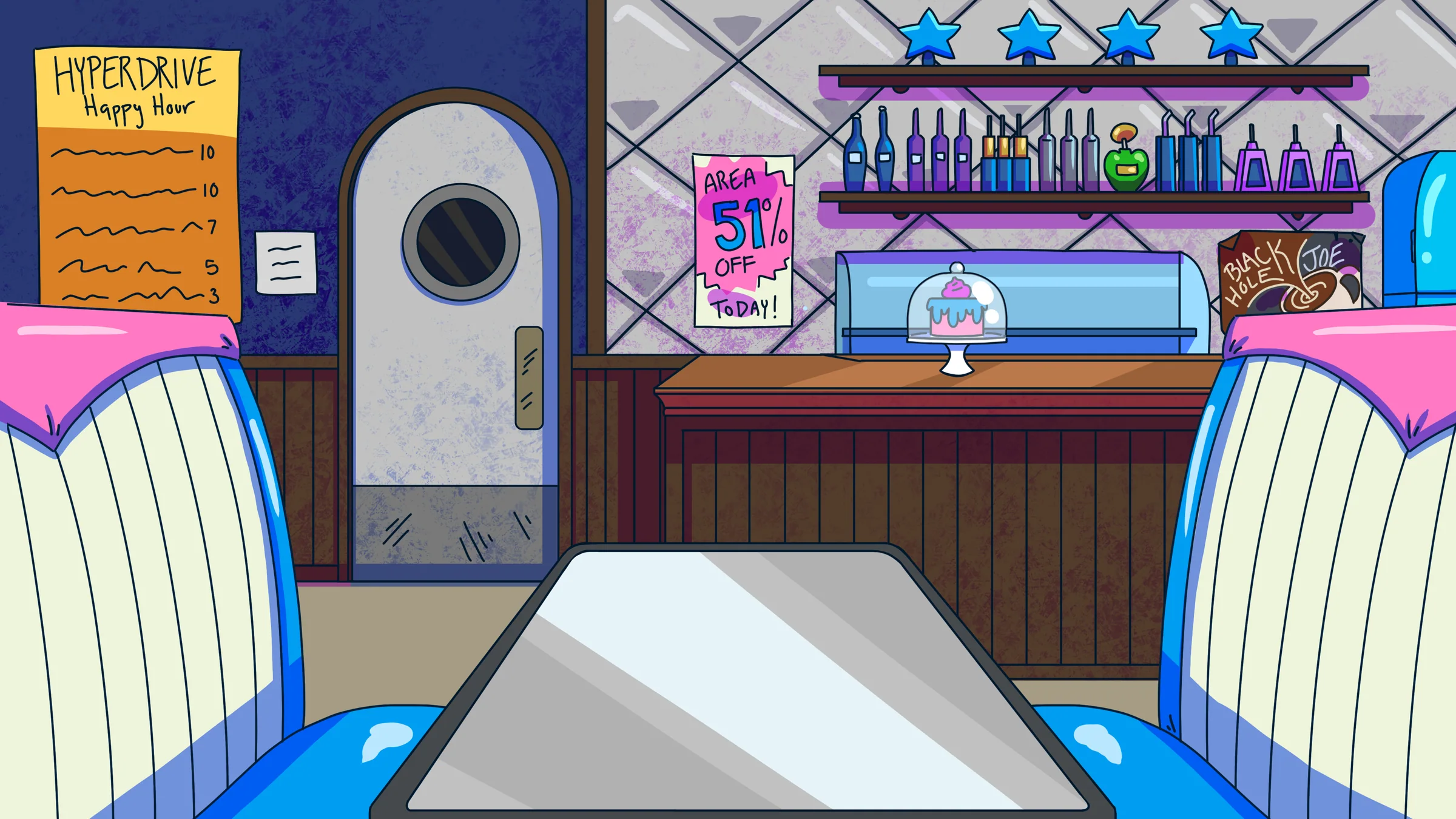 Hyperdrive Happy Hour — Environment design