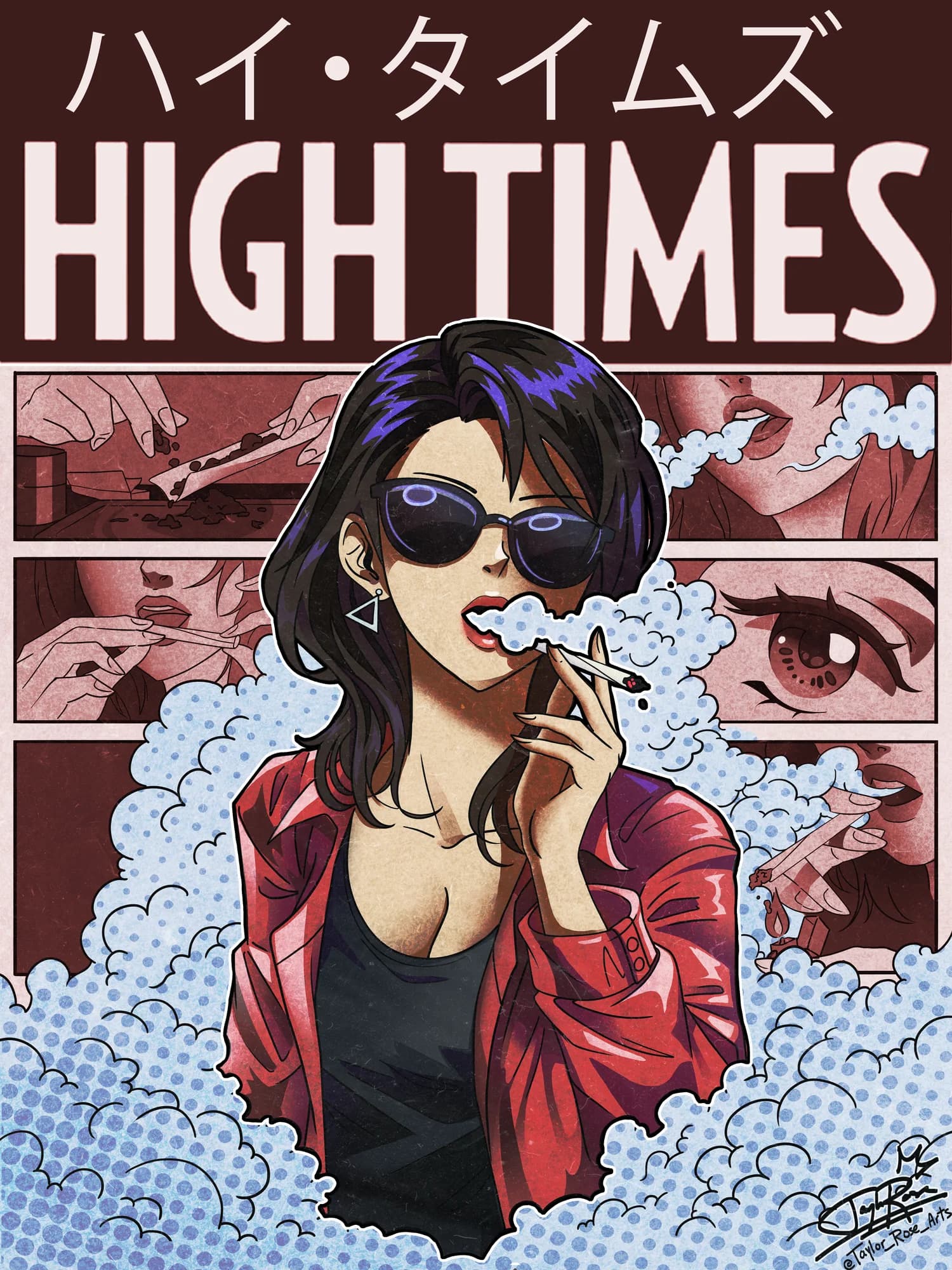 HIGH TIMES — Key art · apparel print