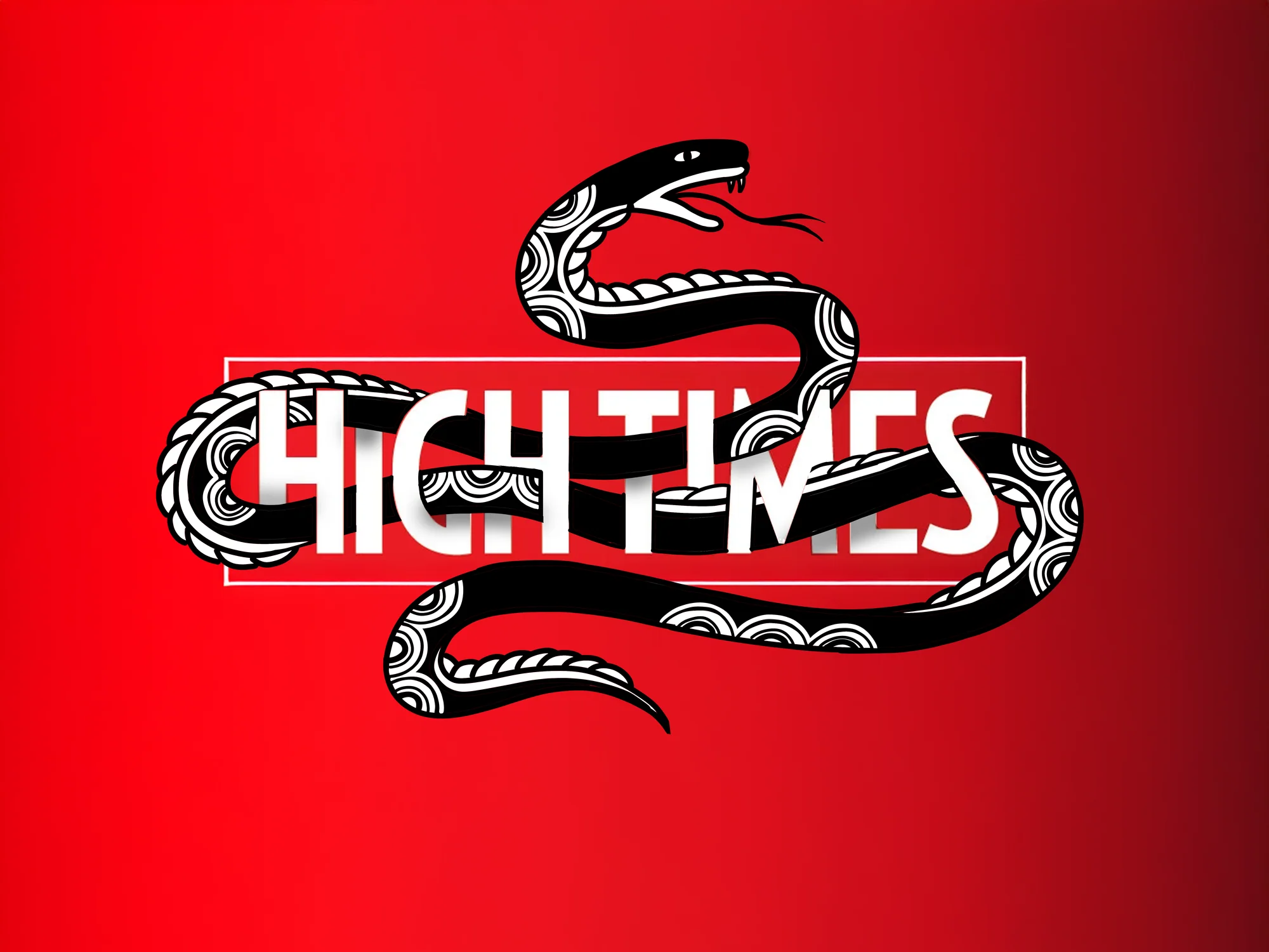 HIGH TIMES — Snake logo lockup